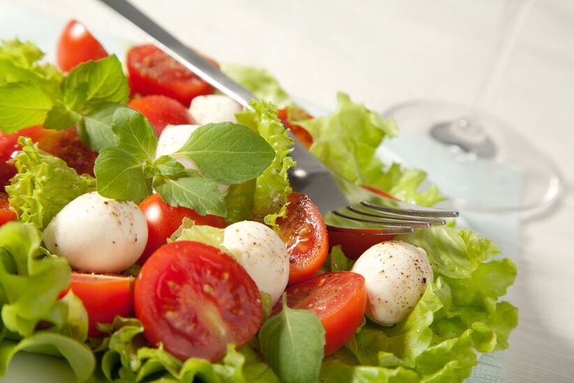 Σαλάτα λαχανικών για τη δίαιτα Ducan