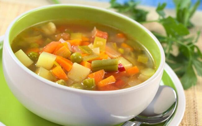 Σούπα λαχανικών για γαστρίτιδα